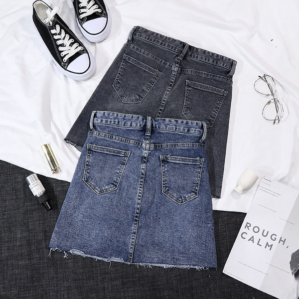 Lezser női farmerszoknya két színben