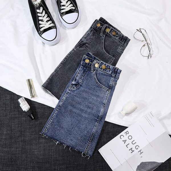 Lezser női farmerszoknya két színben