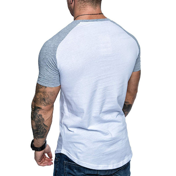 Alkalmi férfi póló zsebbel és rövid ujjú több színben