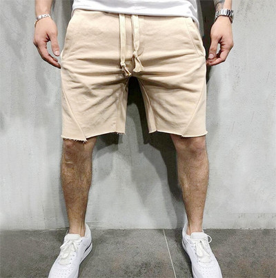 Pantaloni scurți casual pentru bărbați cu cravate în cinci culori