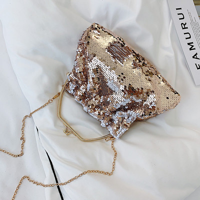 Geanta de dama eleganta cu paiete in trei culori