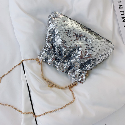 Geanta de dama eleganta cu paiete in trei culori