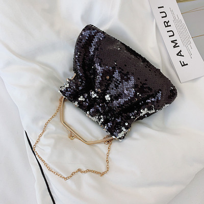 Geanta de dama eleganta cu paiete in trei culori