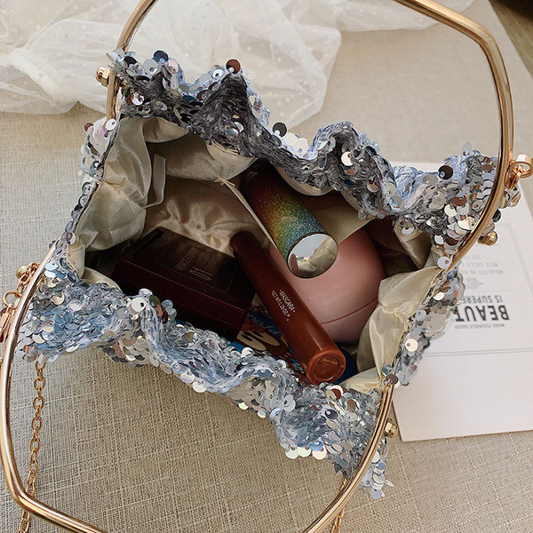 Geanta de dama eleganta cu paiete in trei culori