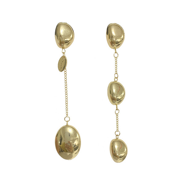 Cercei lungi de dama - de culoare aurie