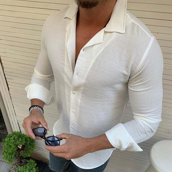 Modern női ing különböző színű gombokkal