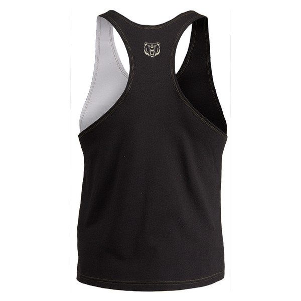 Maieu pentru bărbați cu bretele largi și aplicație în trei culori