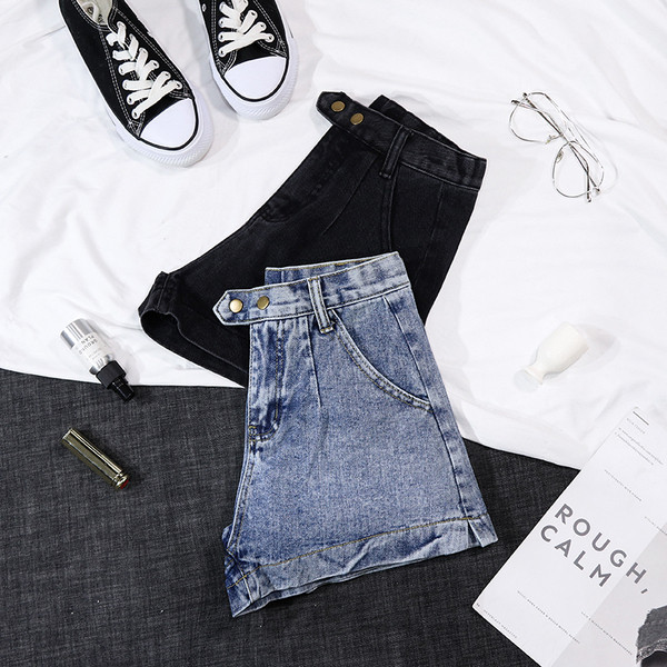 Blugi casual de dama in albastru si negru