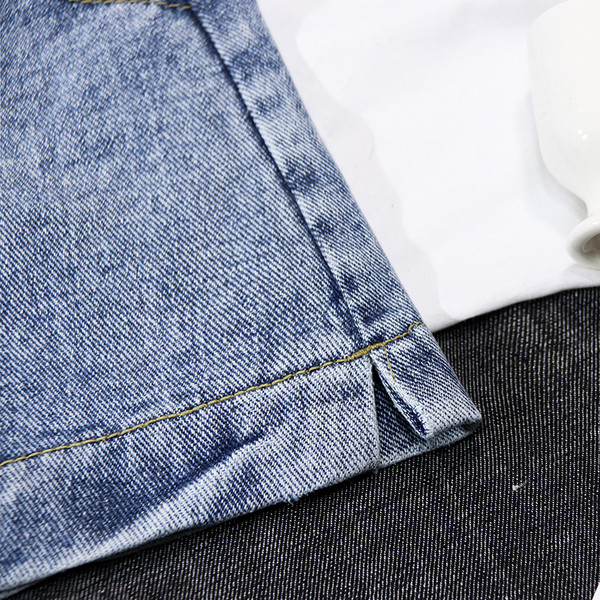 Blugi casual de dama in albastru si negru