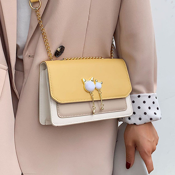 Geanta dama cu decor metalic in patru culori