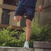 Pantaloni scurți sport pentru bărbați cu jambiere în mai multe culori