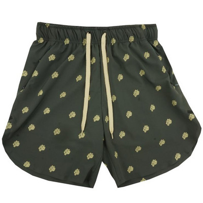 Μοντέρνο ανδρικό μαγιό σε μαύρο, κόκκινο και πράσινο χρώμα