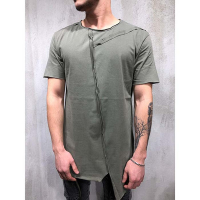 Tricou casual barbatesc model asimetric in mai multe culori