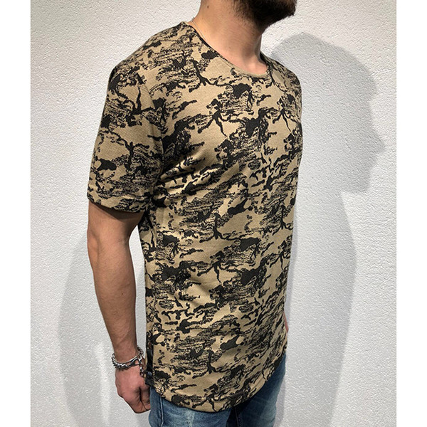 Alkalmi férfi póló rövid ujjú zöld, szürke és fehér színben