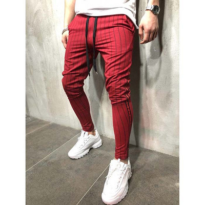 Modern férfi hosszú nadrág három színben nyakkendővel