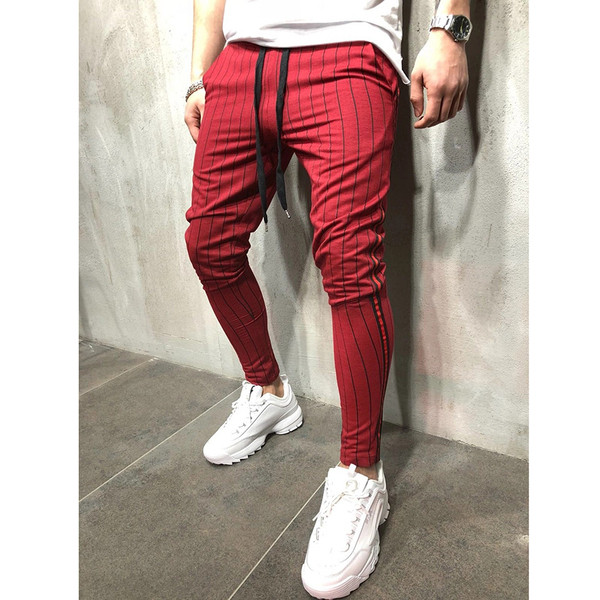 Modern férfi hosszú nadrág három színben nyakkendővel