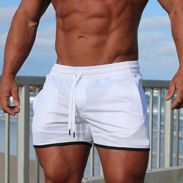 Мъжки бански с връзки в три цвята 