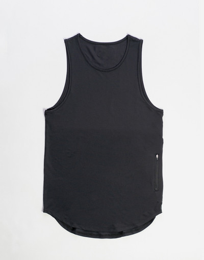 Top bărbați model simplu cu buzunar alb-negru