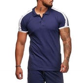 Modern férfi blúz rövid ujjal és gombokkal, különböző színekben