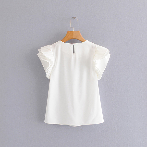 Stílusos fehér női blúz