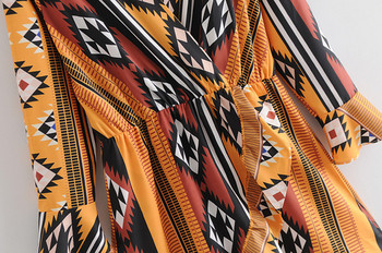 Rochie de dama colorata cu decolteu in V