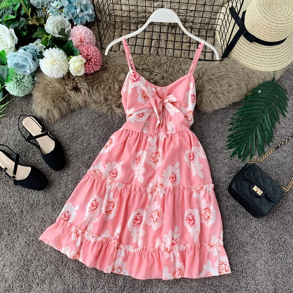 Rochie eleganta de dama cu bretele subtiri in trei culori