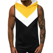 Maieu modern pentru bărbați cu glugă în mai multe culori cu imprimeu color