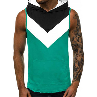 Maieu modern pentru bărbați cu glugă în mai multe culori cu imprimeu color