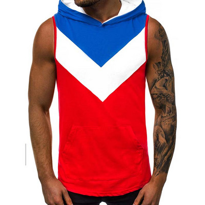 Maieu modern pentru bărbați cu glugă în mai multe culori cu imprimeu color