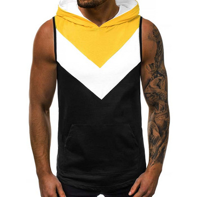 Maieu modern pentru bărbați cu glugă în mai multe culori cu imprimeu color