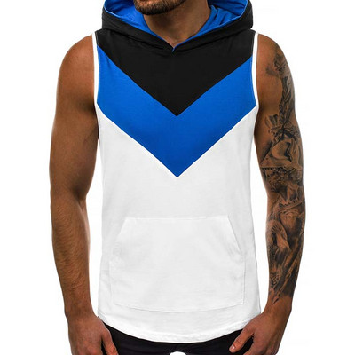 Maieu modern pentru bărbați cu glugă în mai multe culori cu imprimeu color