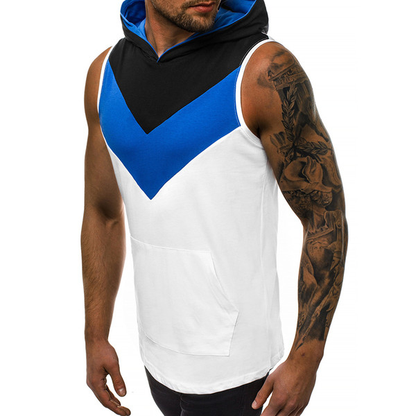 Maieu modern pentru bărbați cu glugă în mai multe culori cu imprimeu color