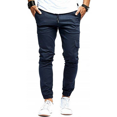 Alkalmi férfi nadrág fűzővel és zsebbel négy színben