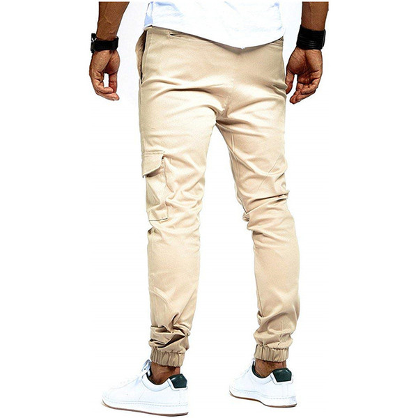 Alkalmi férfi nadrág fűzővel és zsebbel négy színben