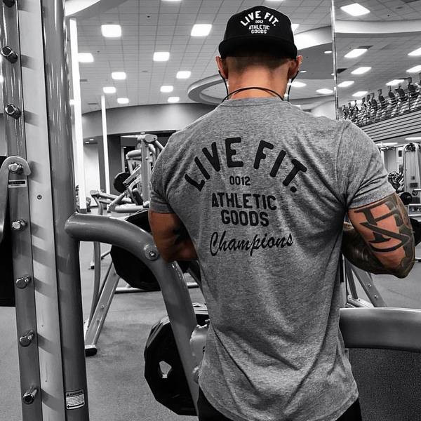 Tricou casual pentru bărbați cu inscripții în negru, alb și gri