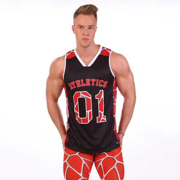 Maieu sport pentru bărbați cu imprimeu în patru culori