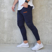 Спортен мъжки панталон с надпис в няколко цвята