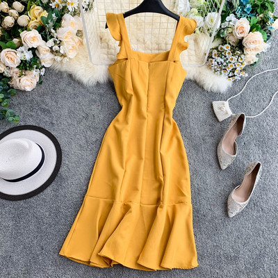 Rochie moderna de dama cu decolteu patrat in mai multe culori