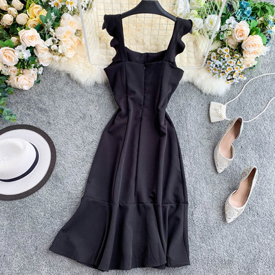 Rochie moderna de dama cu decolteu patrat in mai multe culori