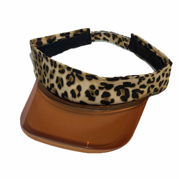 Vizor actual de dama cu model leopard in trei culori