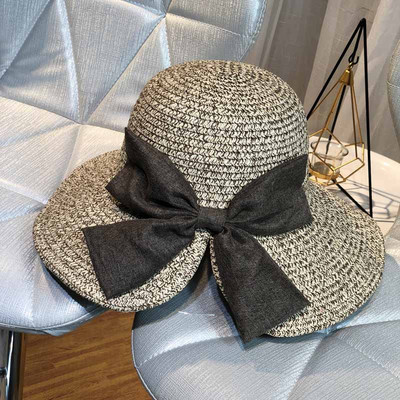 Nyári női sapka rojtokkal és szalaggal, négy színben