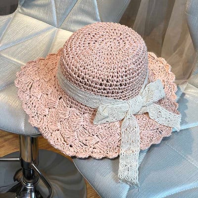 Stílusos női sapka szalaggal, három modellben