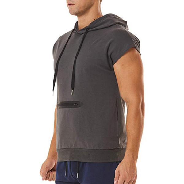 Bluză bărbătească modernă cu cravate și glugă în trei culori