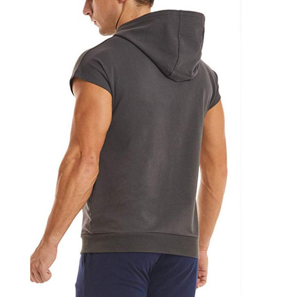 Bluză bărbătească modernă cu cravate și glugă în trei culori