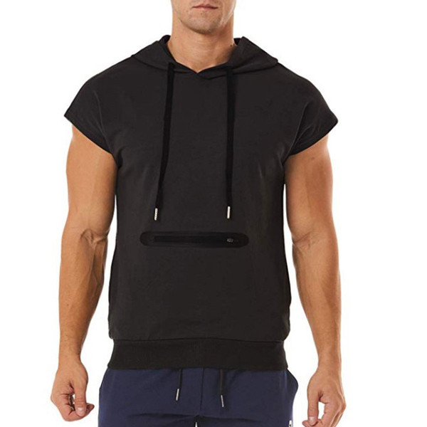 Bluză bărbătească modernă cu cravate și glugă în trei culori