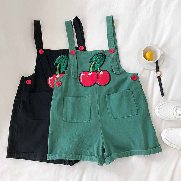 Μοντέρνα γυναικεία ολοσωμη φόρμα  με κεντήματα και τσέπες σε μαύρο, λευκό και πράσινο χρώμα