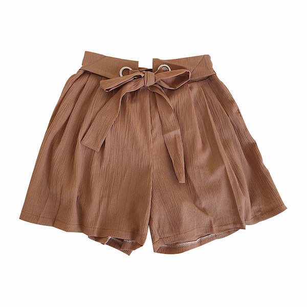 Stílusos női rövidnadrág nyakkendővel több színben