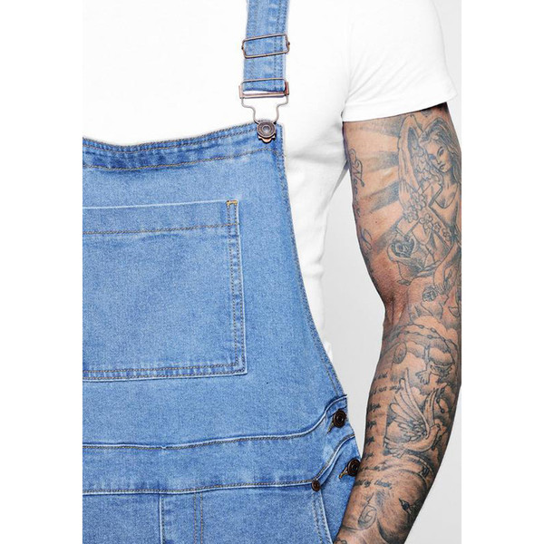 Salopetă modernă pentru bărbați cu buzunar în patru culori