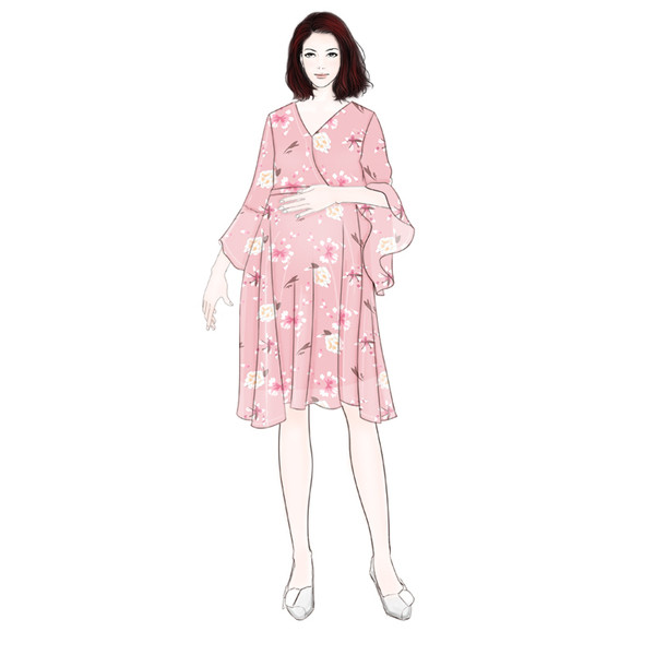 Rochie casual de dama pentru gravide in doua culori