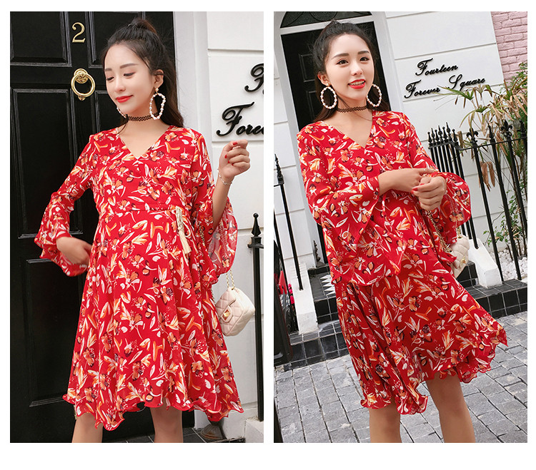 Rochie casual de dama pentru gravide in doua culori